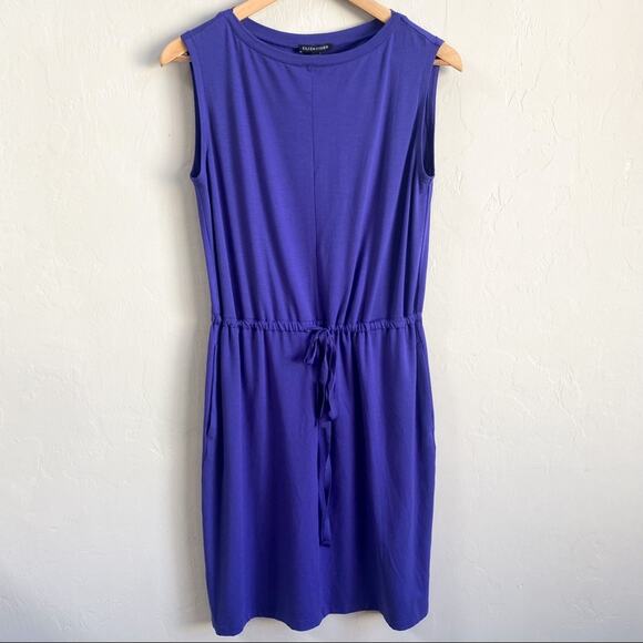 NWT Eileen Fisher Purple Soft‎ Jersey Athena Dress - Picture 2 of 5